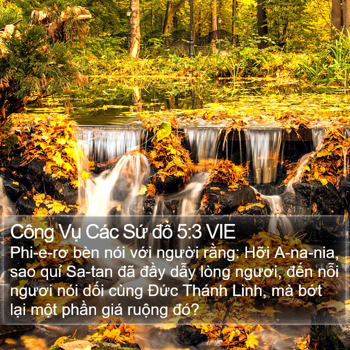 Công Vụ Các Sứ đồ 5:3 VIE Bible Study