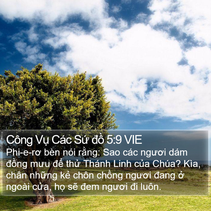 Công Vụ Các Sứ đồ 5:9 VIE Bible Study