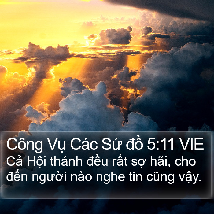Công Vụ Các Sứ đồ 5:11 VIE Bible Study