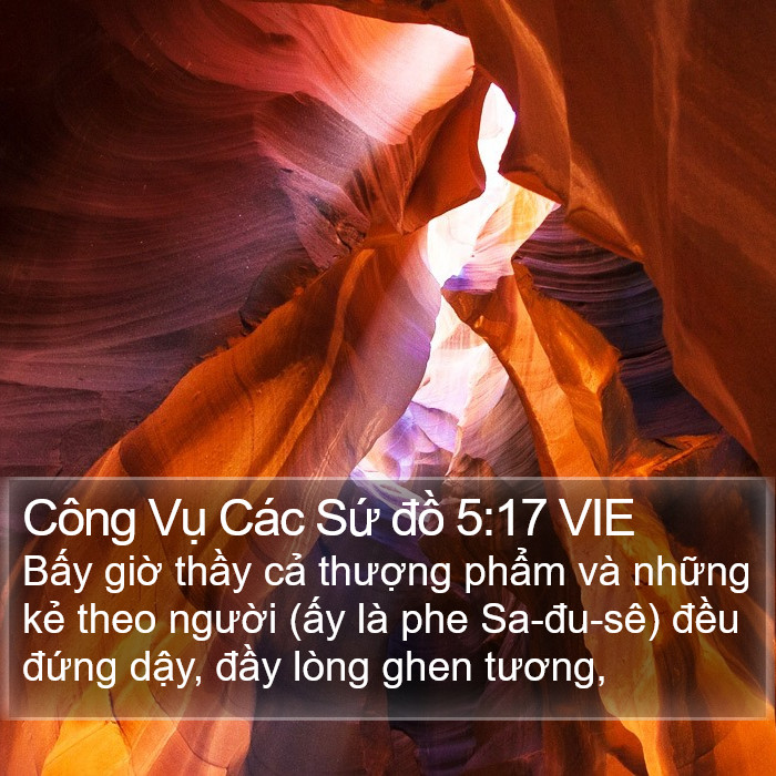 Công Vụ Các Sứ đồ 5:17 VIE Bible Study