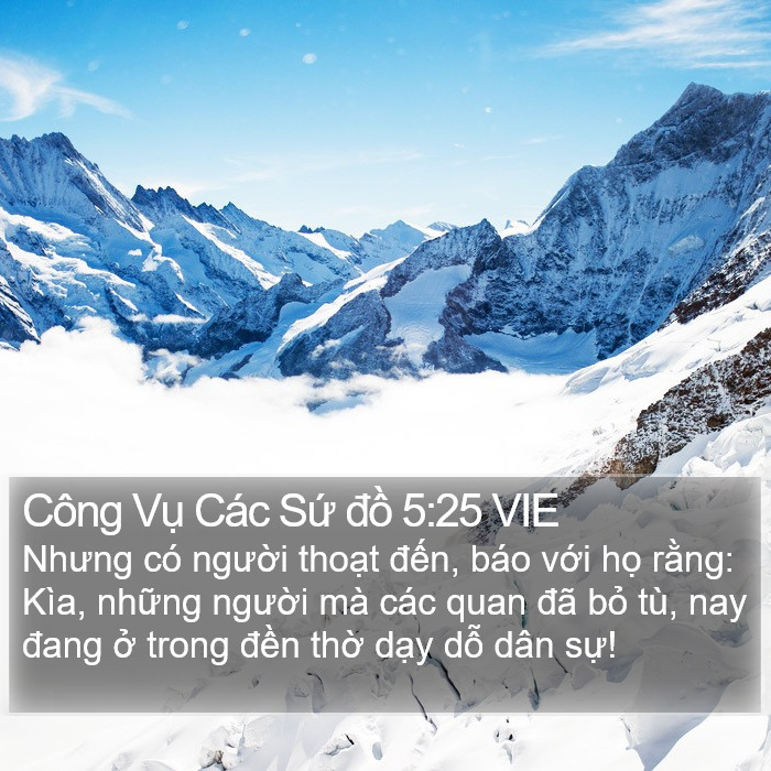 Công Vụ Các Sứ đồ 5:25 VIE Bible Study