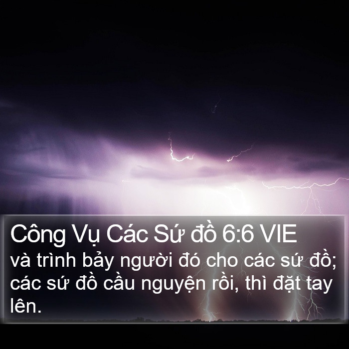 Công Vụ Các Sứ đồ 6:6 VIE Bible Study