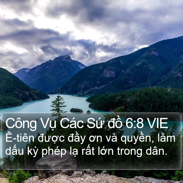 Công Vụ Các Sứ đồ 6:8 VIE Bible Study