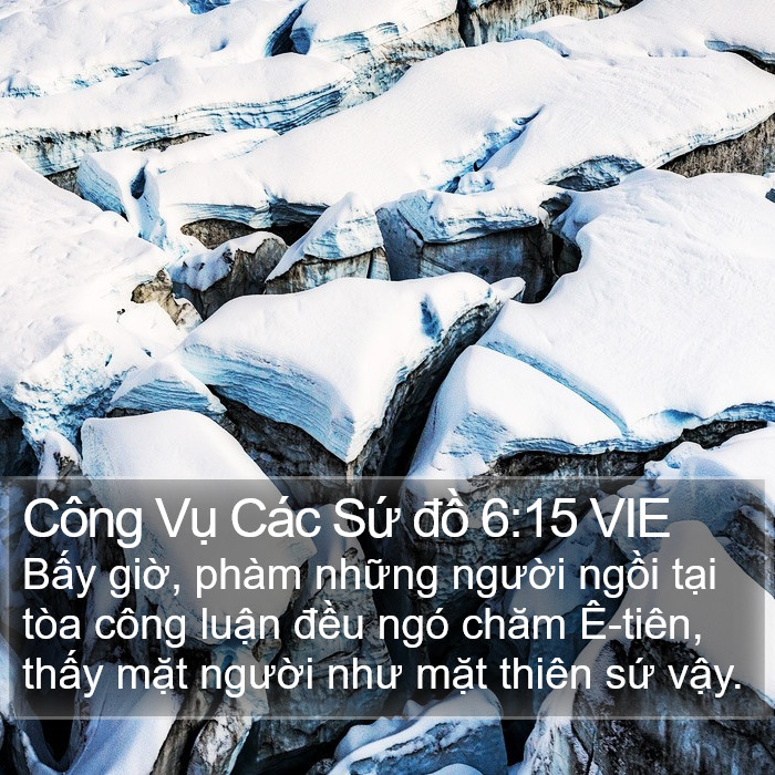 Công Vụ Các Sứ đồ 6:15 VIE Bible Study