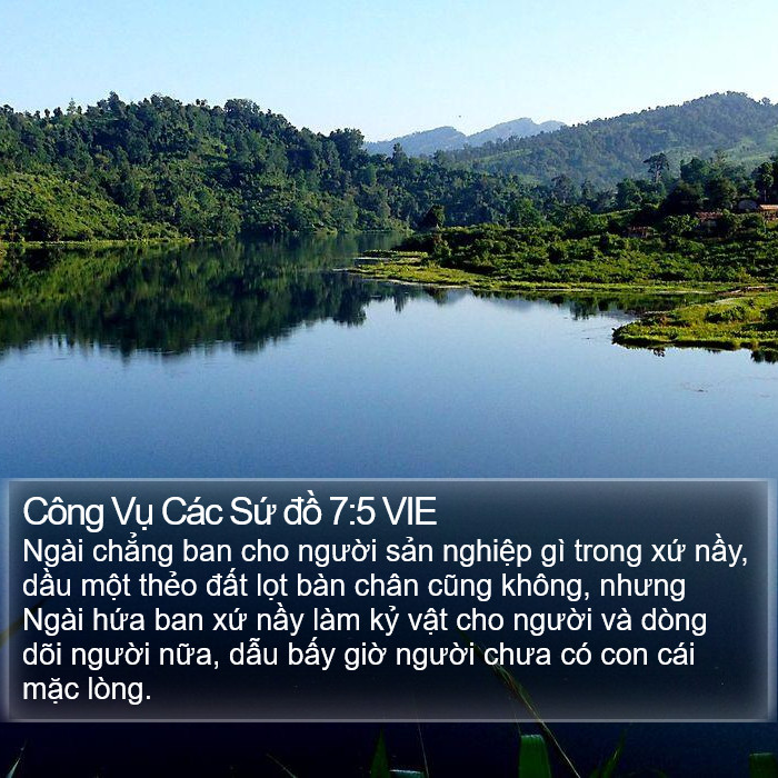 Công Vụ Các Sứ đồ 7:5 VIE Bible Study