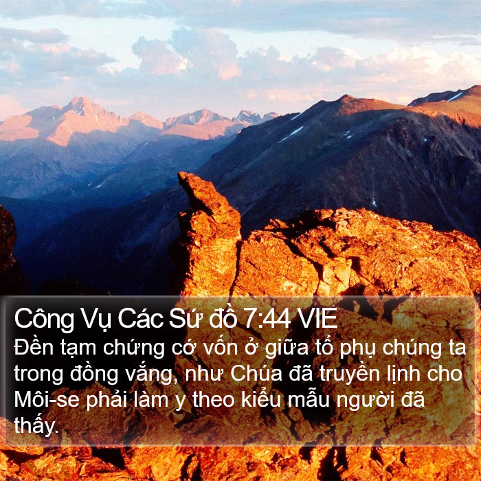 Công Vụ Các Sứ đồ 7:44 VIE Bible Study