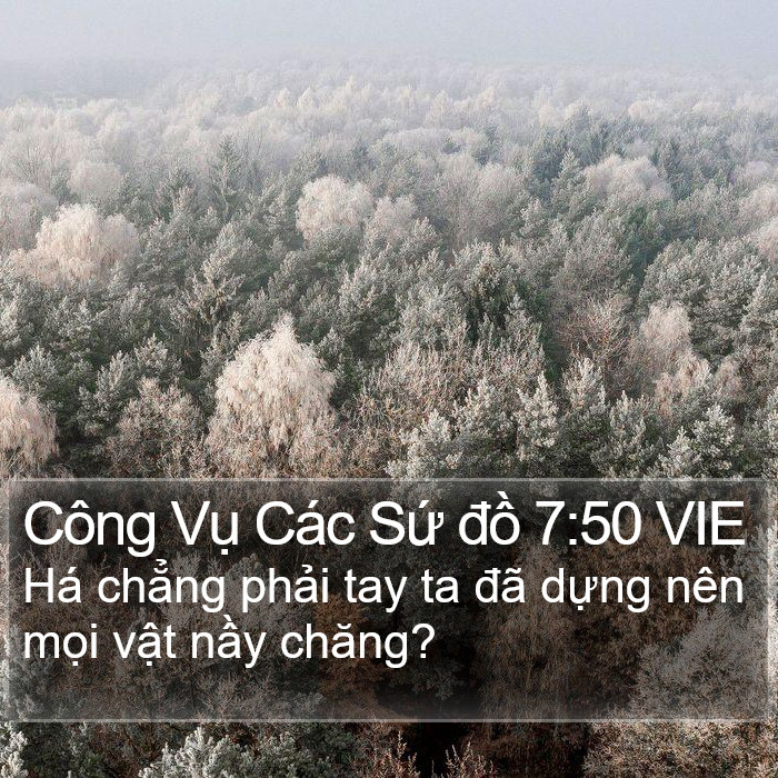 Công Vụ Các Sứ đồ 7:50 VIE Bible Study