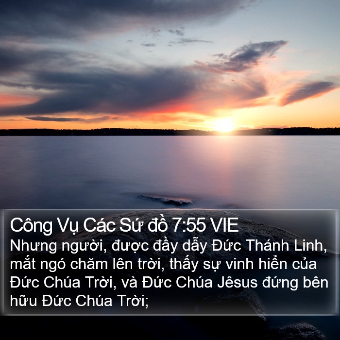 Công Vụ Các Sứ đồ 7:55 VIE Bible Study