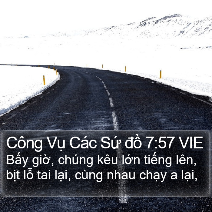 Công Vụ Các Sứ đồ 7:57 VIE Bible Study
