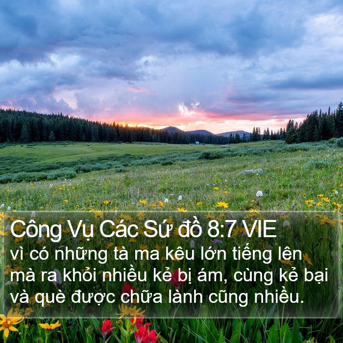 Công Vụ Các Sứ đồ 8:7 VIE Bible Study