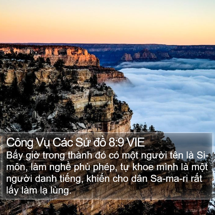 Công Vụ Các Sứ đồ 8:9 VIE Bible Study