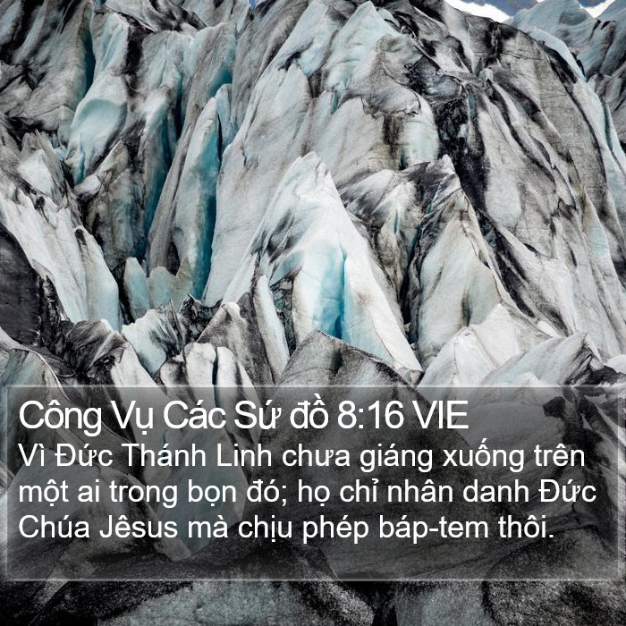 Công Vụ Các Sứ đồ 8:16 VIE Bible Study