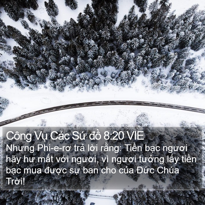 Công Vụ Các Sứ đồ 8:20 VIE Bible Study