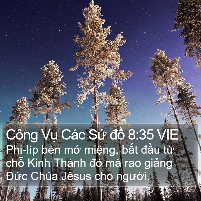 Công Vụ Các Sứ đồ 8:35 VIE Bible Study
