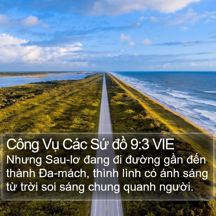 Công Vụ Các Sứ đồ 9:3 VIE Bible Study