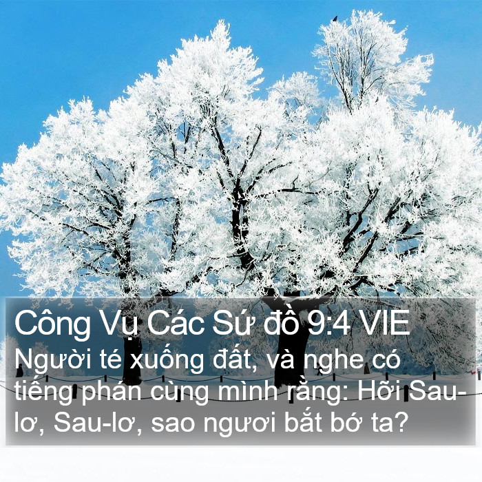 Công Vụ Các Sứ đồ 9:4 VIE Bible Study
