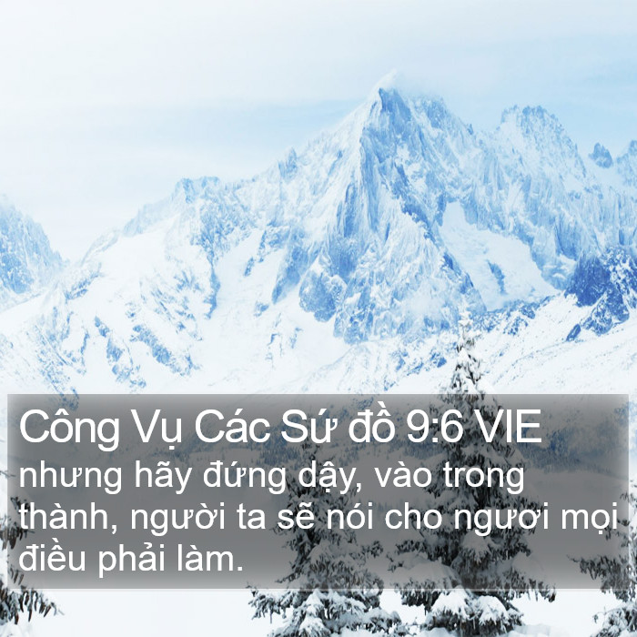 Công Vụ Các Sứ đồ 9:6 VIE Bible Study