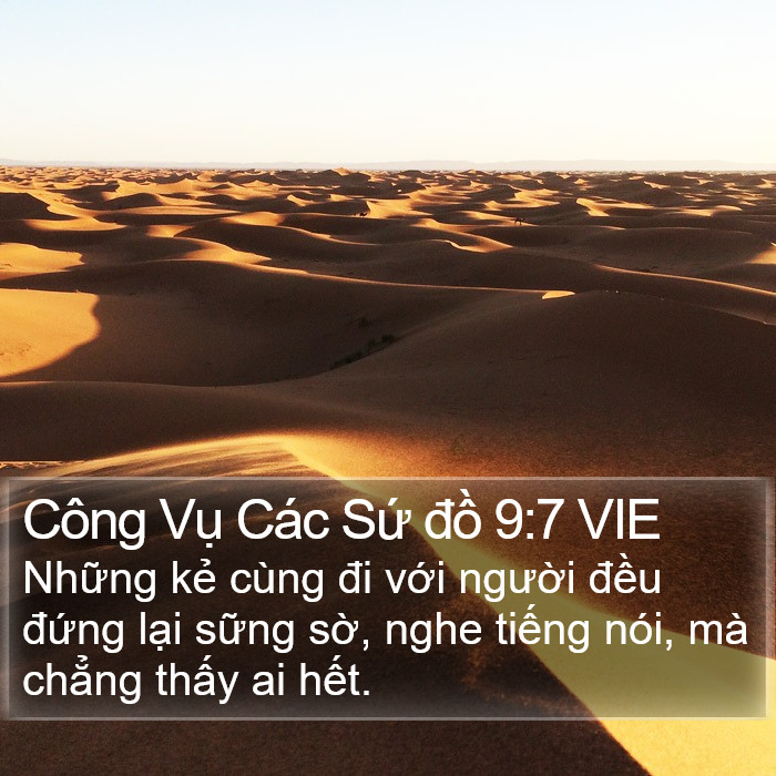 Công Vụ Các Sứ đồ 9:7 VIE Bible Study