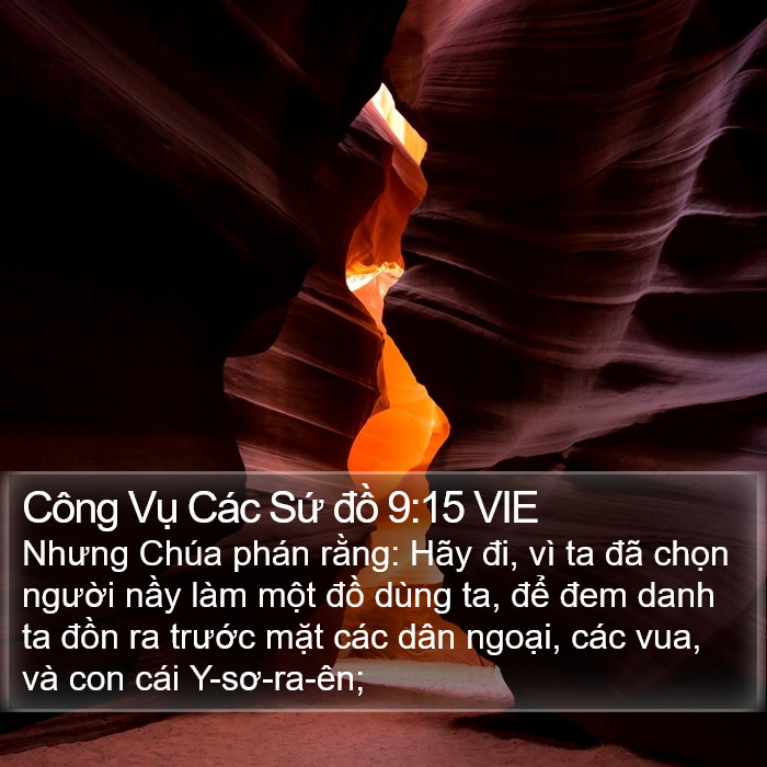 Công Vụ Các Sứ đồ 9:15 VIE Bible Study