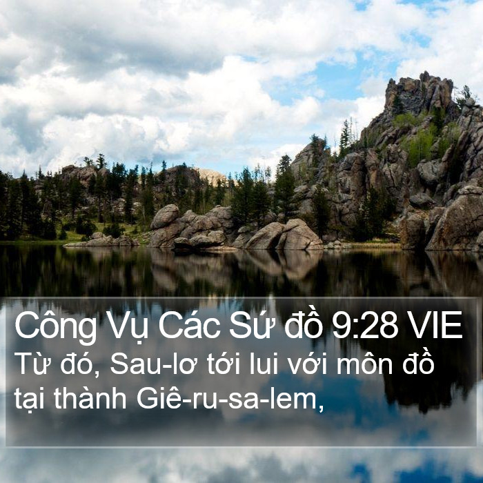 Công Vụ Các Sứ đồ 9:28 VIE Bible Study