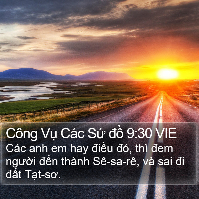 Công Vụ Các Sứ đồ 9:30 VIE Bible Study