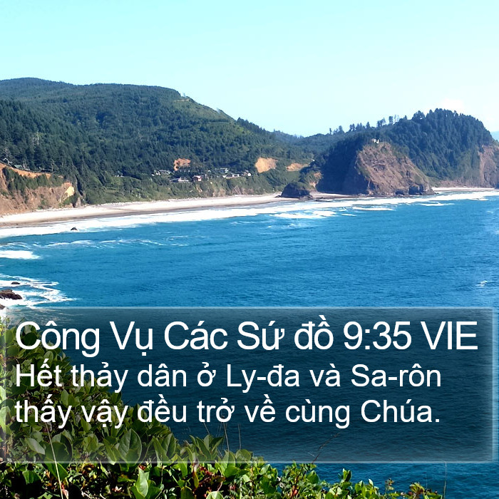 Công Vụ Các Sứ đồ 9:35 VIE Bible Study