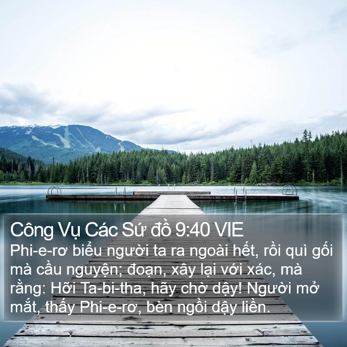 Công Vụ Các Sứ đồ 9:40 VIE Bible Study