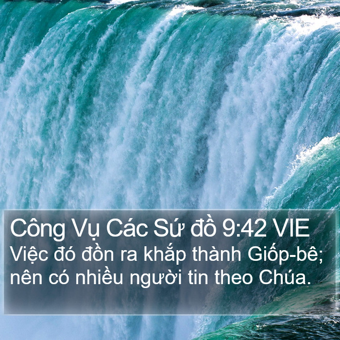 Công Vụ Các Sứ đồ 9:42 VIE Bible Study