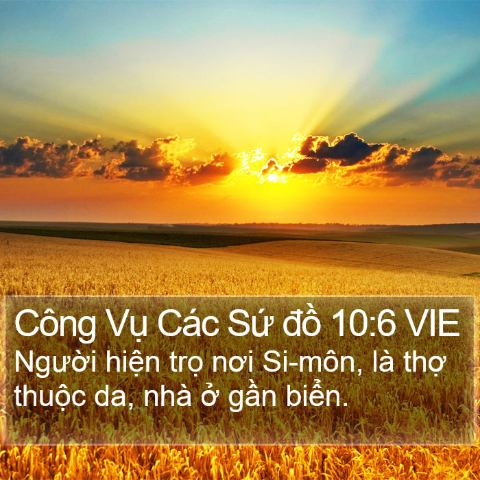 Công Vụ Các Sứ đồ 10:6 VIE Bible Study