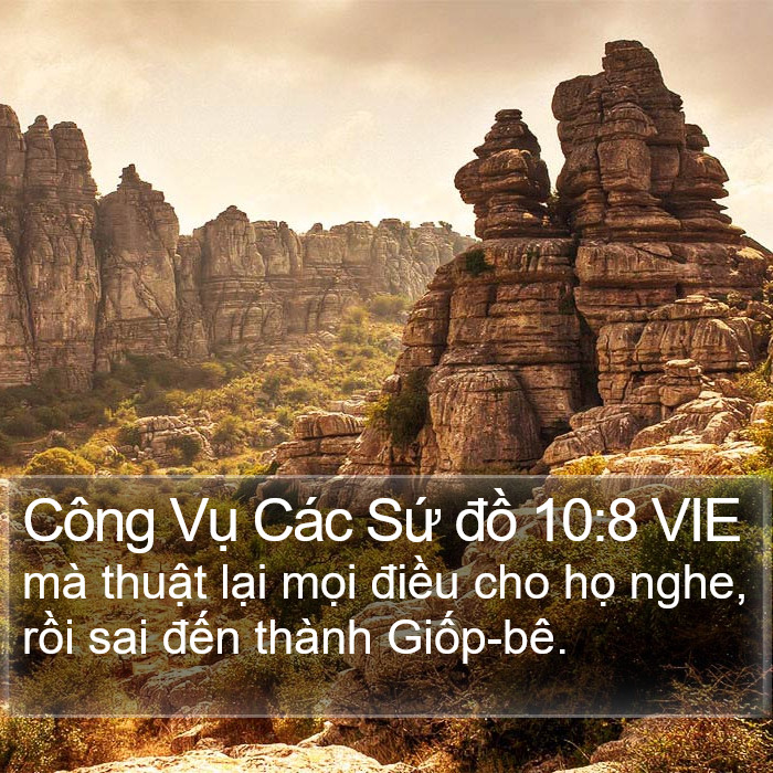 Công Vụ Các Sứ đồ 10:8 VIE Bible Study