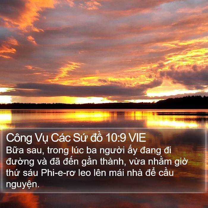 Công Vụ Các Sứ đồ 10:9 VIE Bible Study