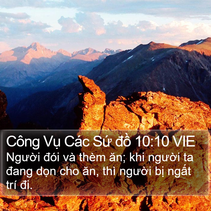 Công Vụ Các Sứ đồ 10:10 VIE Bible Study