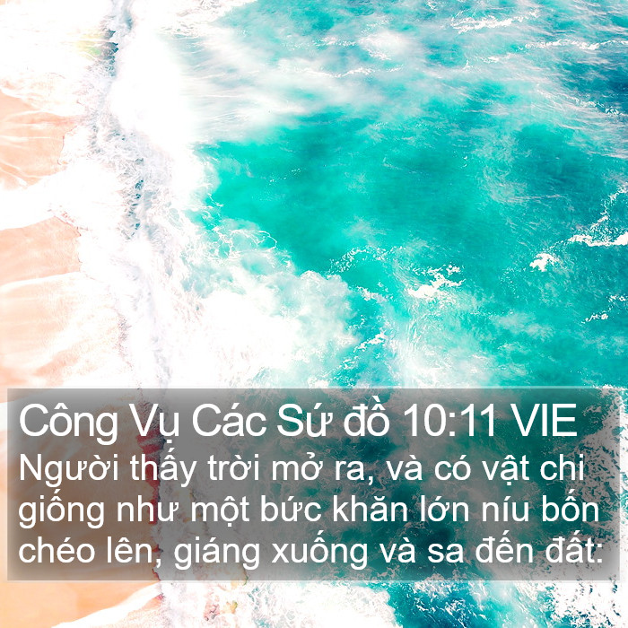 Công Vụ Các Sứ đồ 10:11 VIE Bible Study