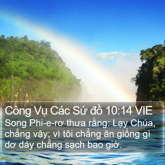 Công Vụ Các Sứ đồ 10:14 VIE Bible Study