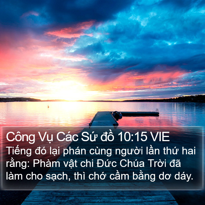 Công Vụ Các Sứ đồ 10:15 VIE Bible Study