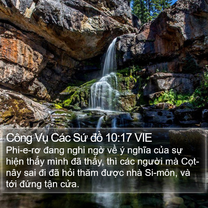 Công Vụ Các Sứ đồ 10:17 VIE Bible Study