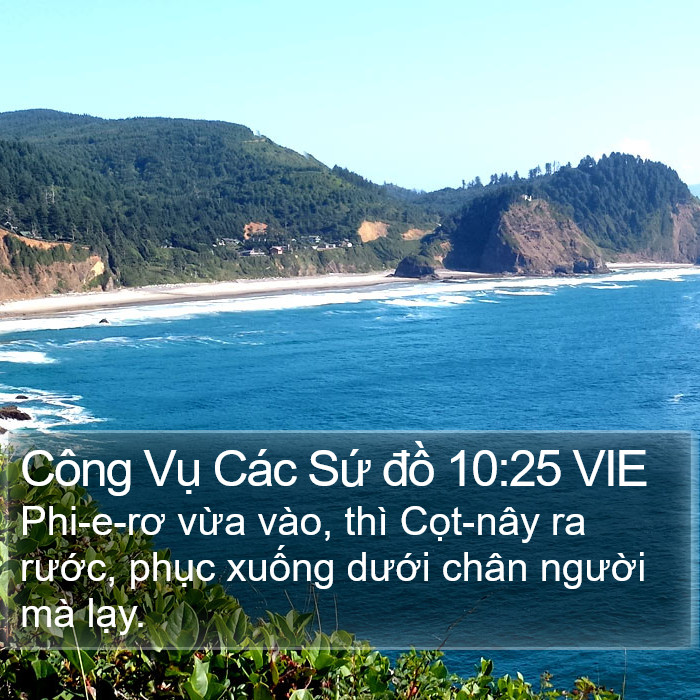 Công Vụ Các Sứ đồ 10:25 VIE Bible Study