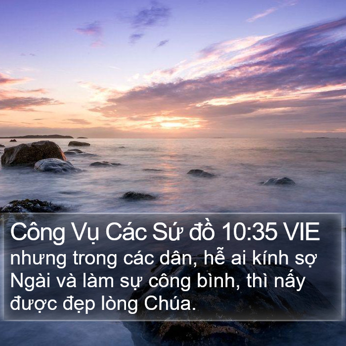 Công Vụ Các Sứ đồ 10:35 VIE Bible Study