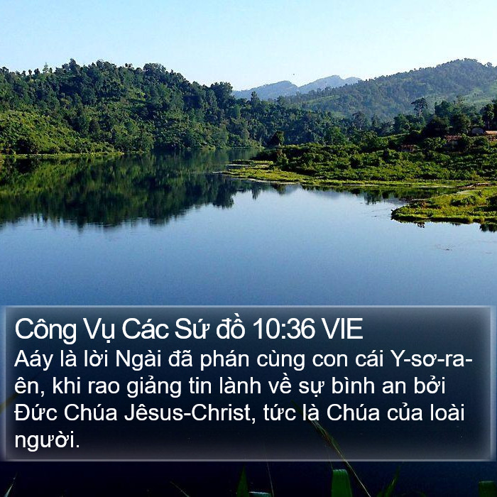 Công Vụ Các Sứ đồ 10:36 VIE Bible Study