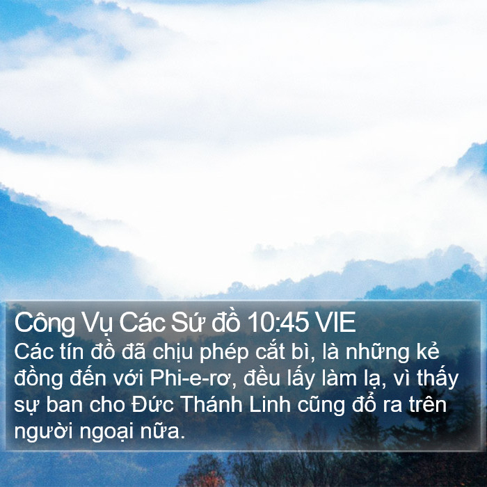 Công Vụ Các Sứ đồ 10:45 VIE Bible Study