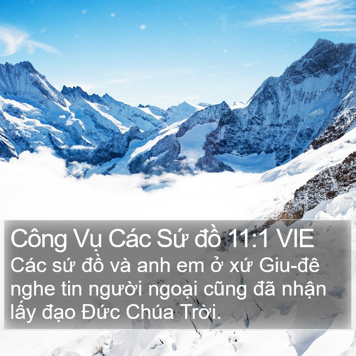 Công Vụ Các Sứ đồ 11:1 VIE Bible Study