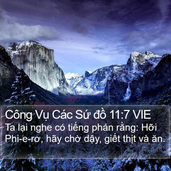 Công Vụ Các Sứ đồ 11:7 VIE Bible Study