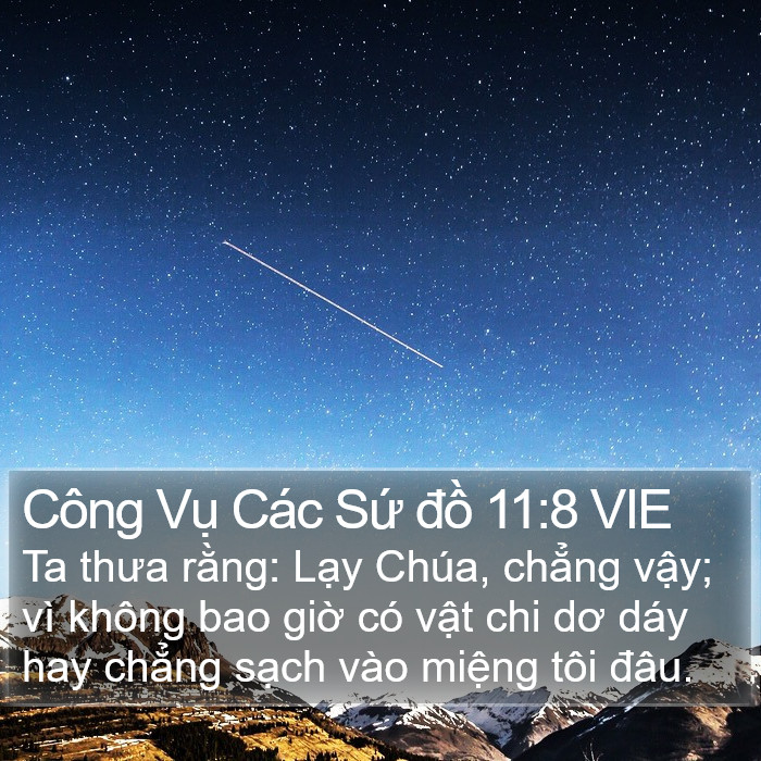 Công Vụ Các Sứ đồ 11:8 VIE Bible Study