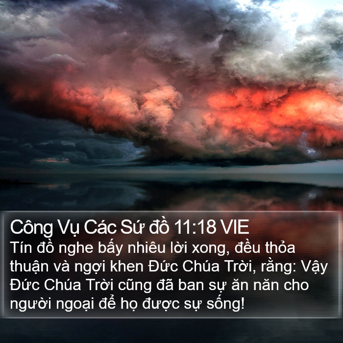 Công Vụ Các Sứ đồ 11:18 VIE Bible Study