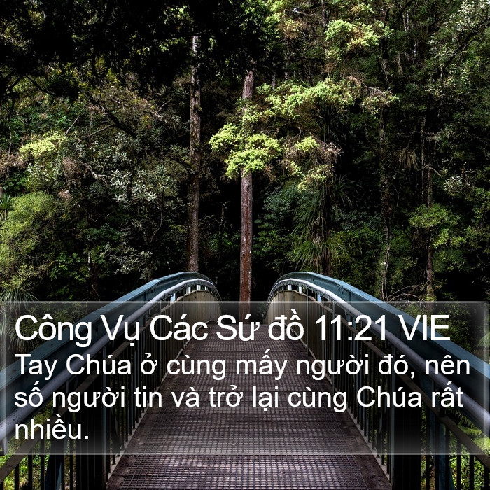 Công Vụ Các Sứ đồ 11:21 VIE Bible Study