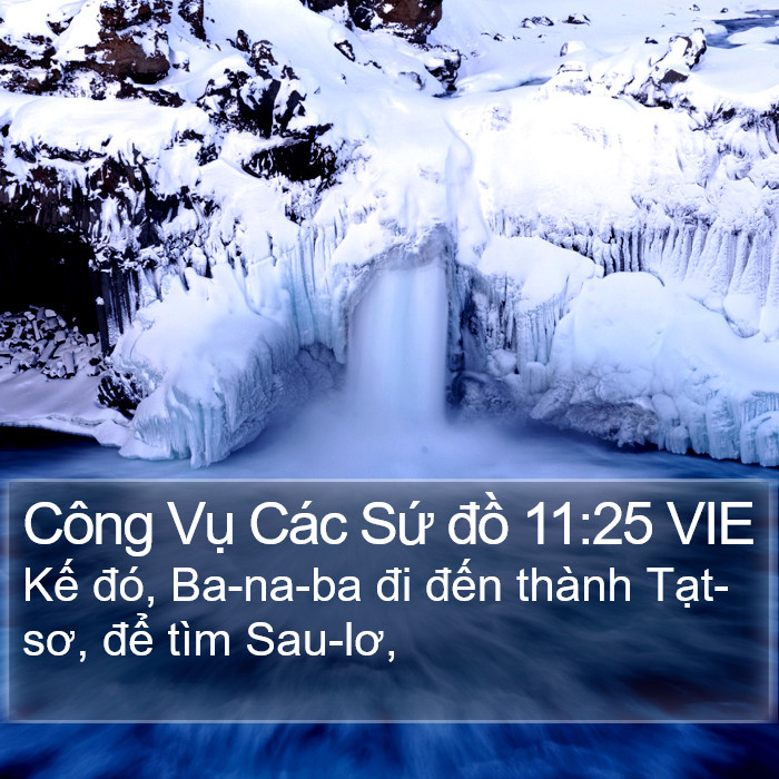 Công Vụ Các Sứ đồ 11:25 VIE Bible Study