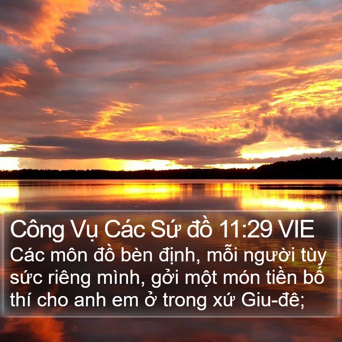 Công Vụ Các Sứ đồ 11:29 VIE Bible Study