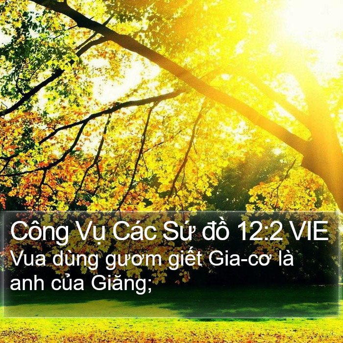 Công Vụ Các Sứ đồ 12:2 VIE Bible Study