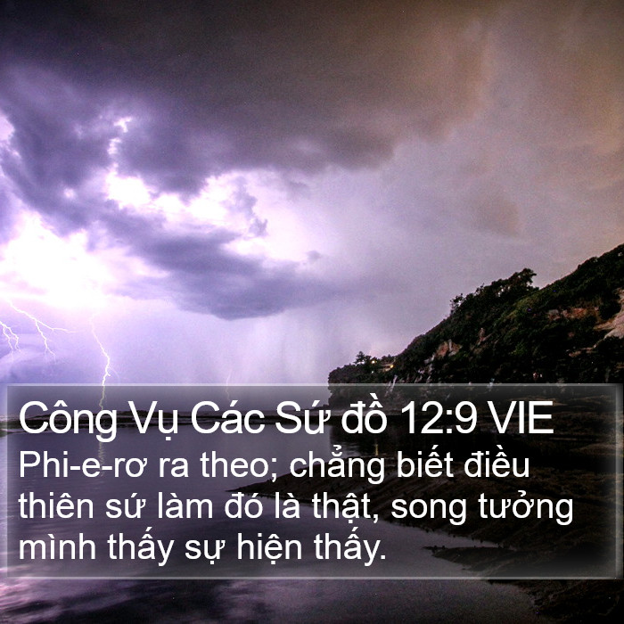 Công Vụ Các Sứ đồ 12:9 VIE Bible Study