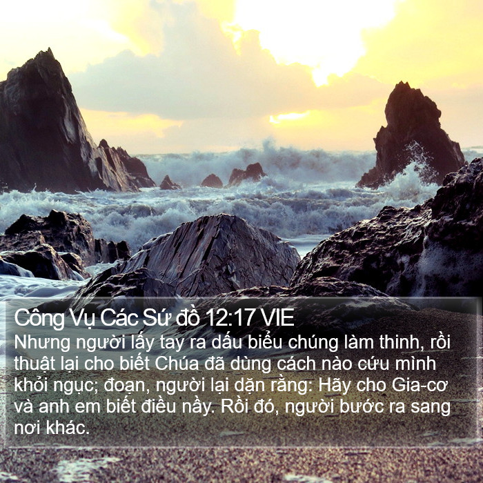Công Vụ Các Sứ đồ 12:17 VIE Bible Study